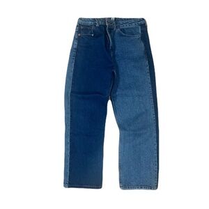 (Repaired adding extra photos) Topshop Two-Tone Blue Flare Pants